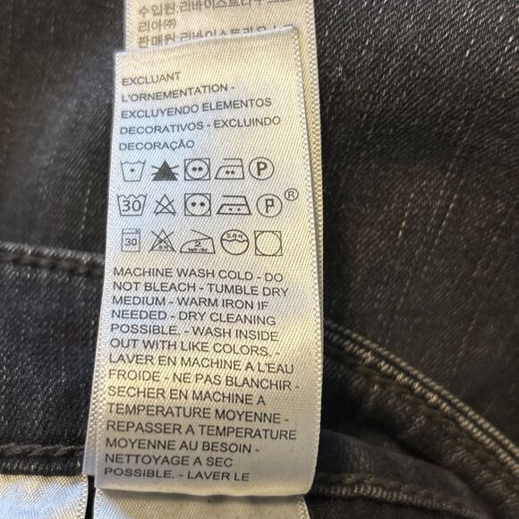 Levi’s W31 L32 High Rise Skinny 721 Jeans Charcoal Gray Stretch Denim - Picture 3 of 10